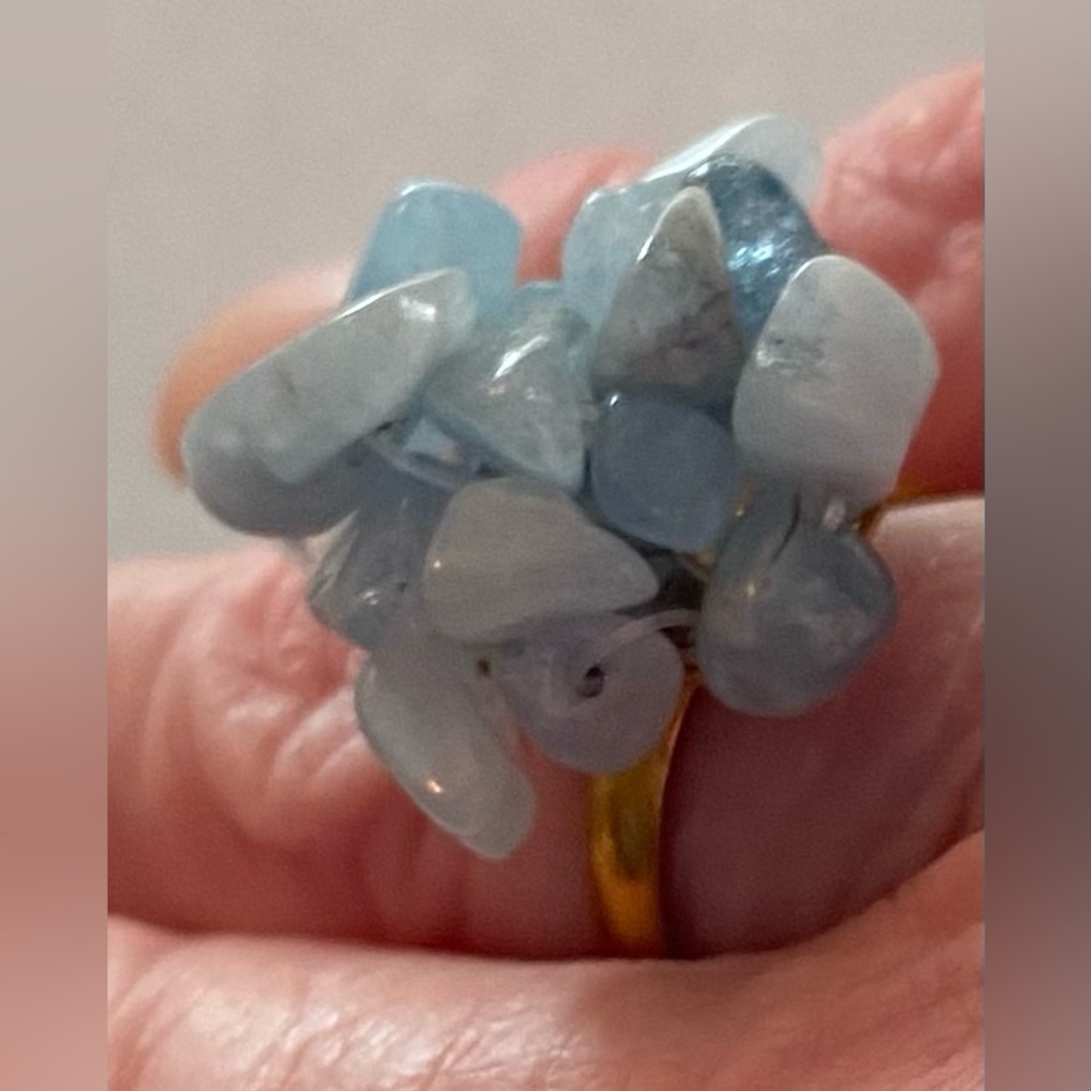 NEW Amazonite chip ring